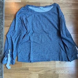 SPLENDID BLUE WASH SWEATER W TIES